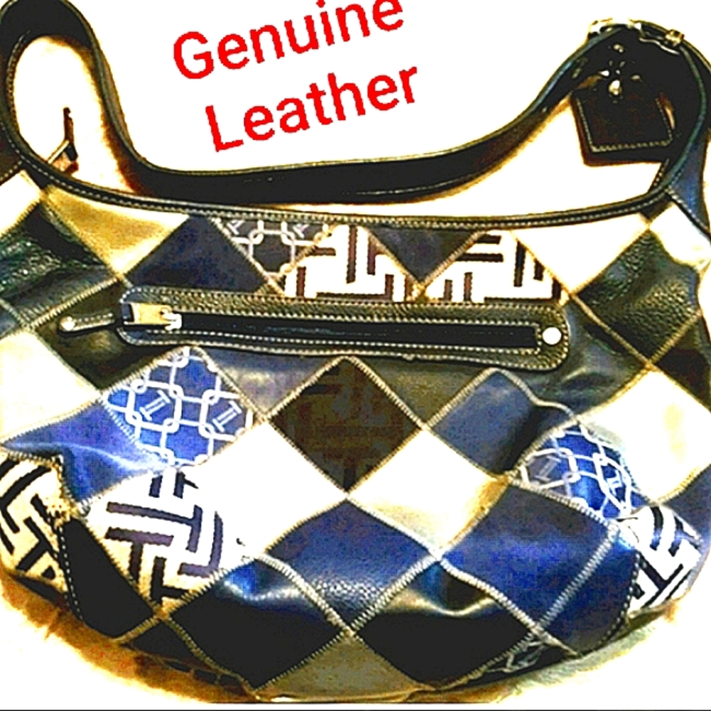 Leather Patchwork Bag - image 1